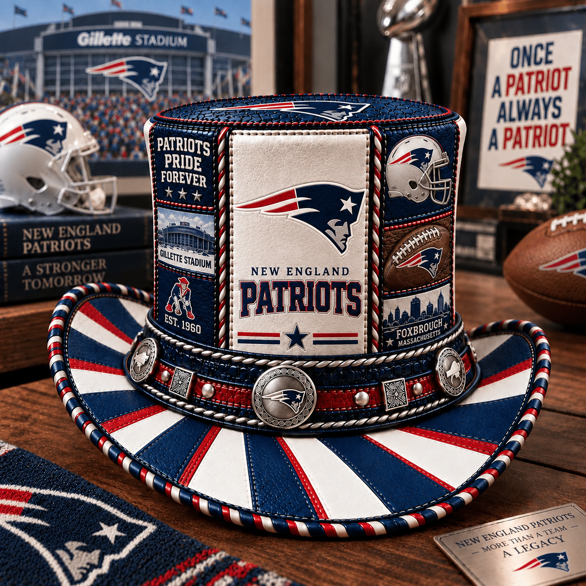 Premium NFL NEP Leather Top Hat