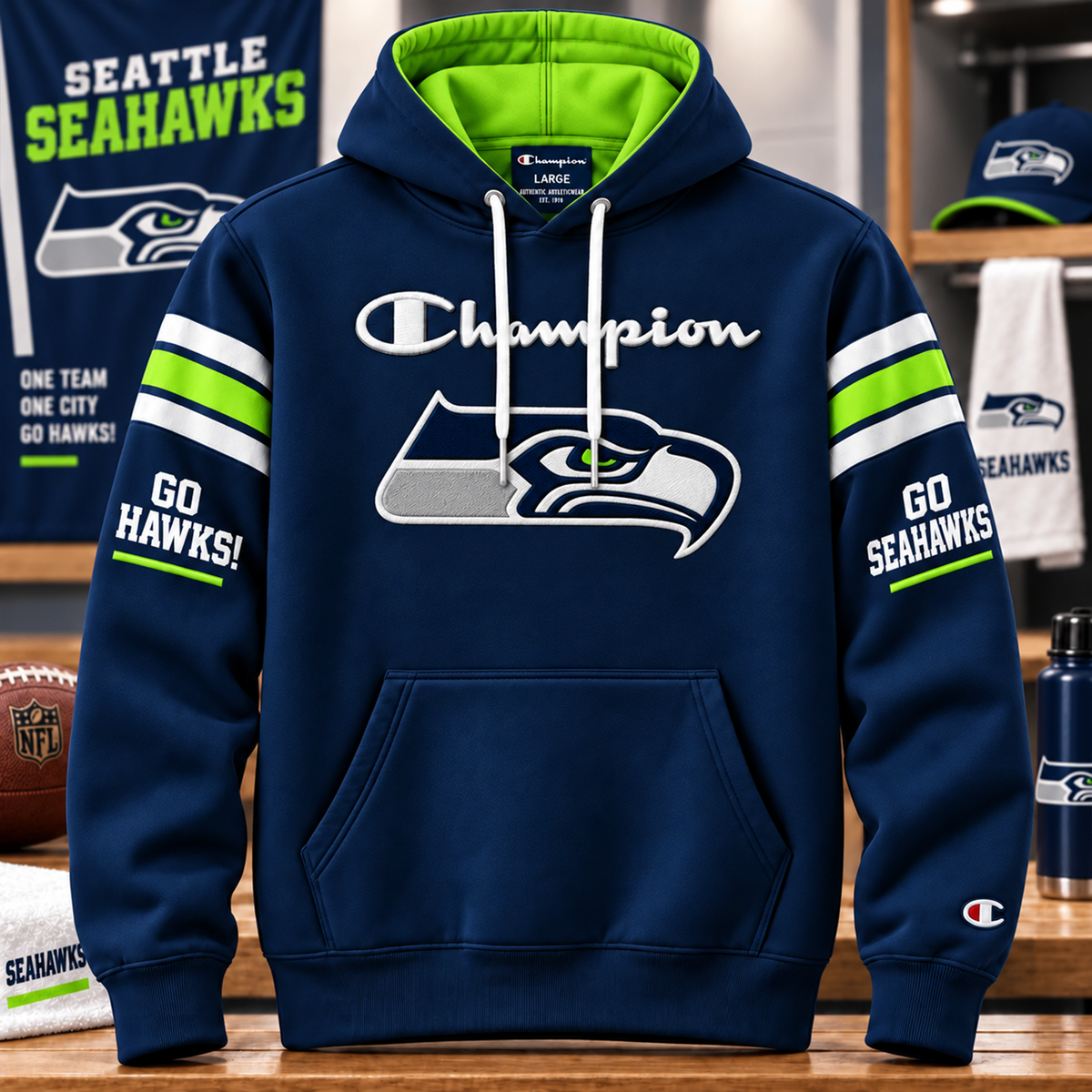 Premium NFL SEA Pullover Hoodie