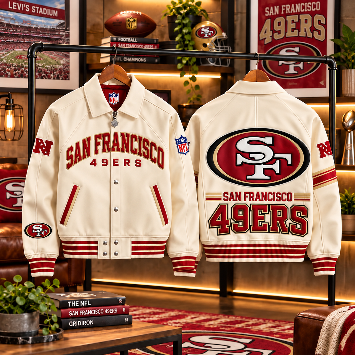Premium NFL SF49 LETTERMAN JACKET