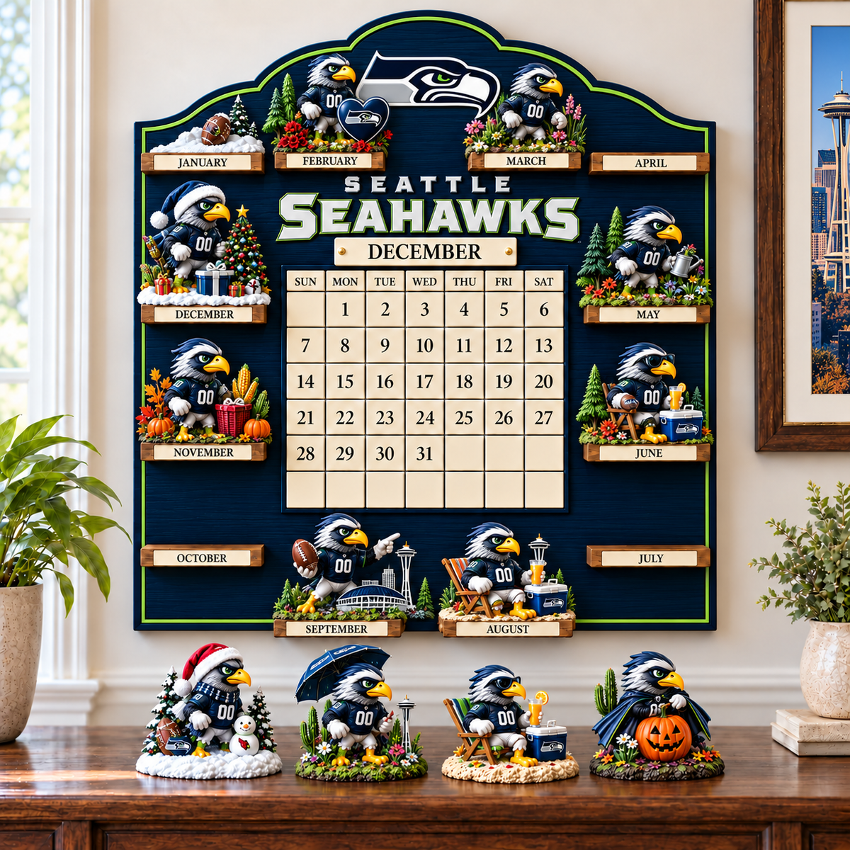 Premium NFL SS Perpetual Wall Calendar