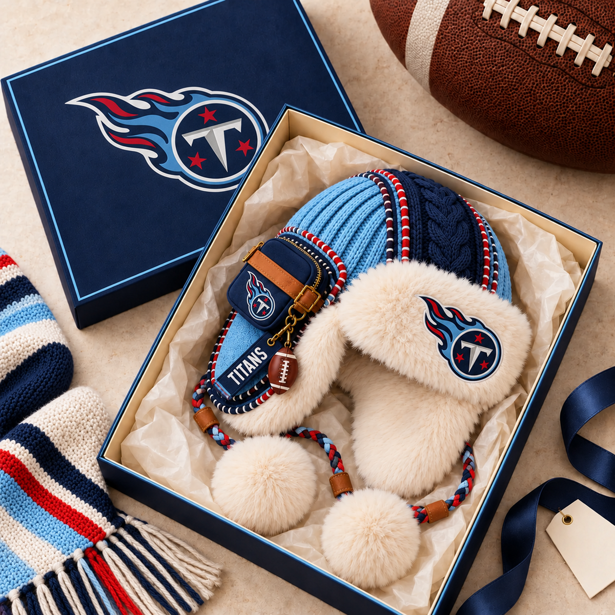 Premium NFL TEN Plush Trapper Hat
