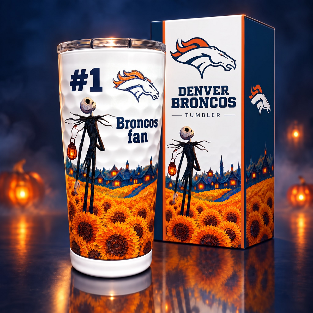 Premium NFL x DEN Fan Golf Tumbler