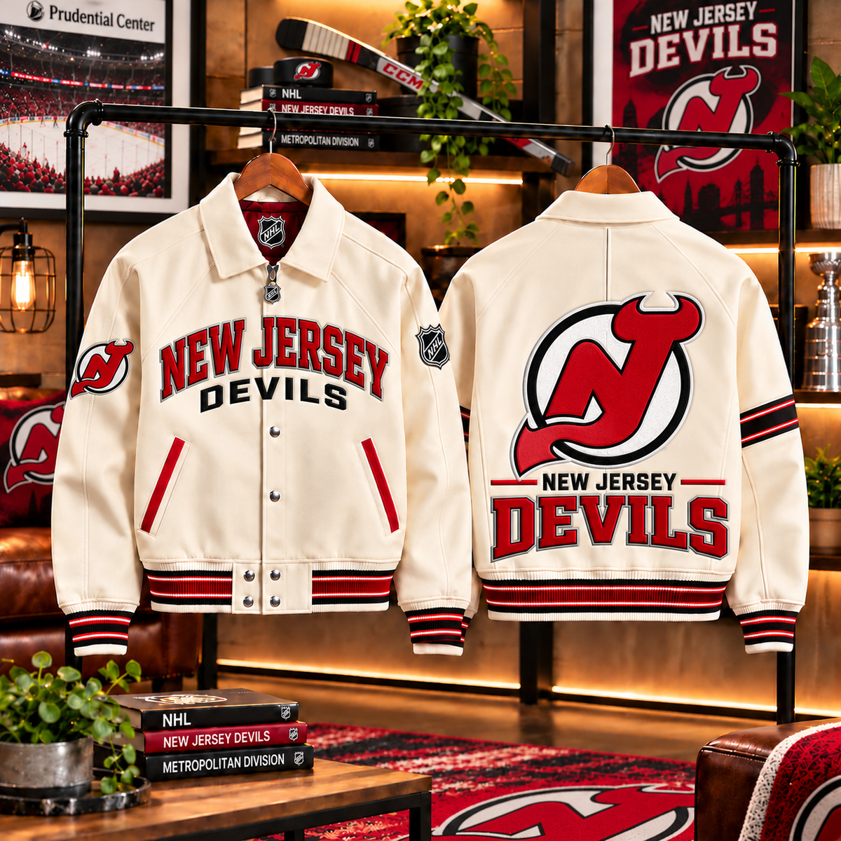 Premium NHL NJD LETTERMAN JACKET