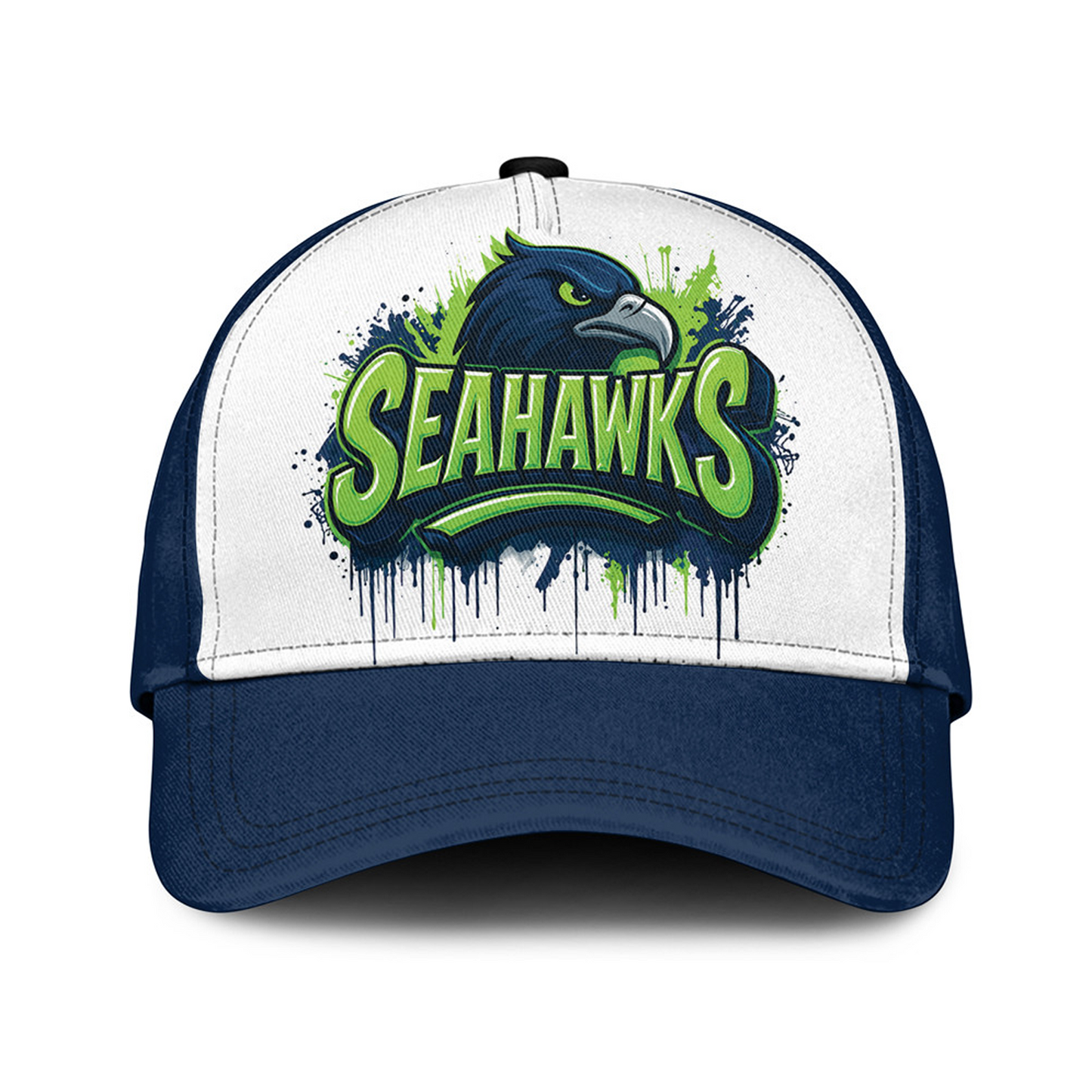 SEA x NFL Premium Custom Graffiti Team Cap