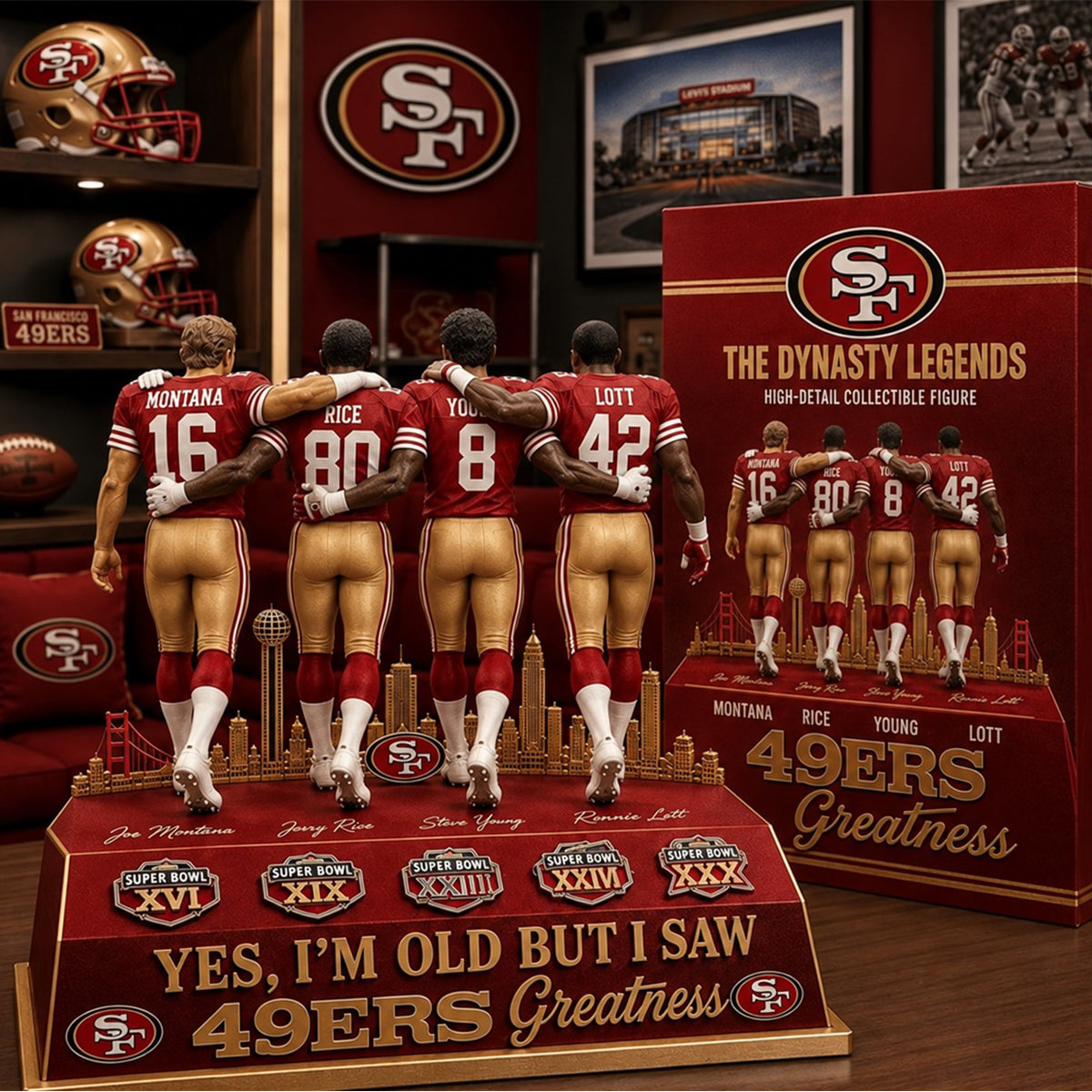 SF49 x NFL Personalized Acrylic Block Plaque