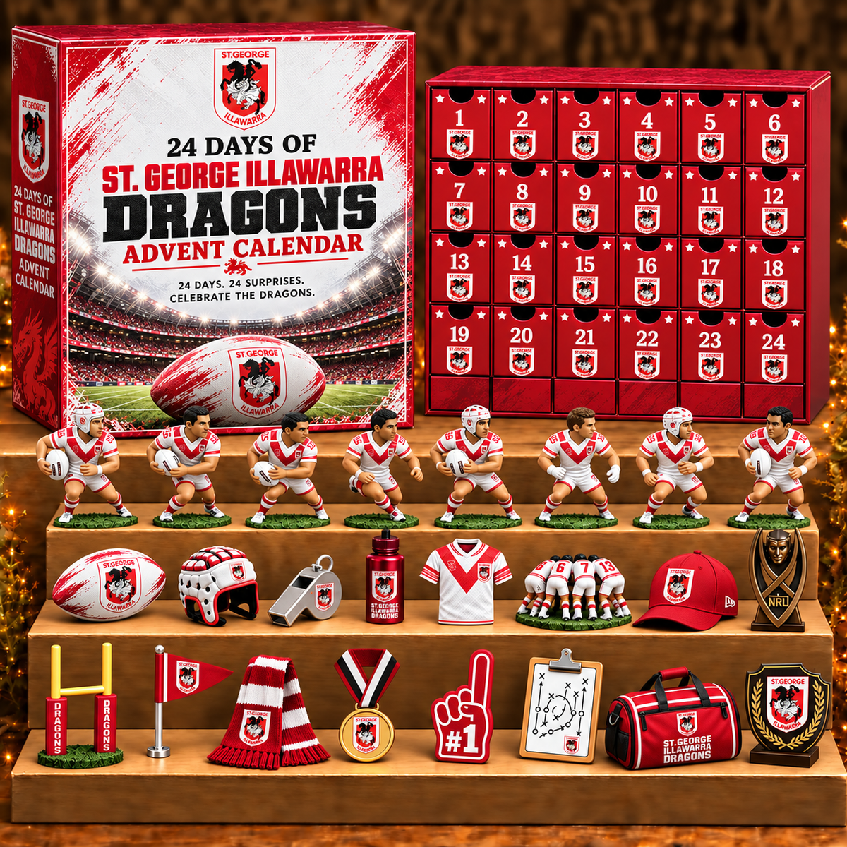 SGID x NRL Personalized 24 Days Of Super Rugby Advent Calendar Blink Box
