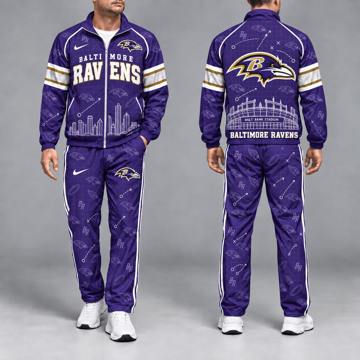 SIGNATURE NFL X BAL EXCLUSVIE Game Day Windbreaker Tracksuit Set For Men