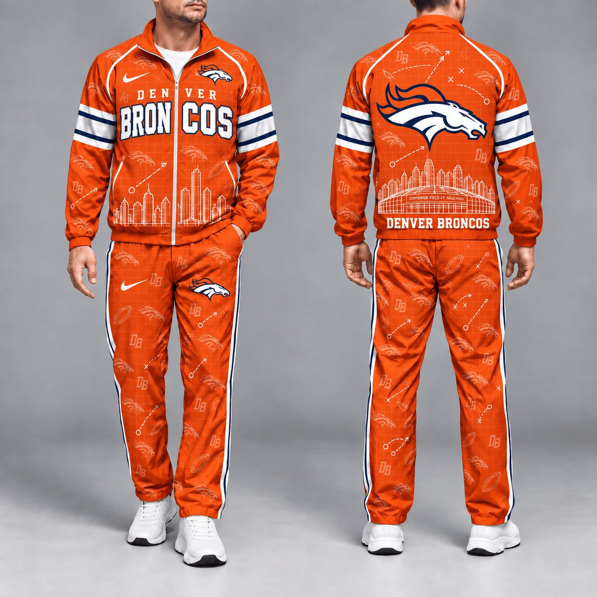 SIGNATURE NFL X DEN EXCLUSVIE Game Day Windbreaker Tracksuit Set For Men