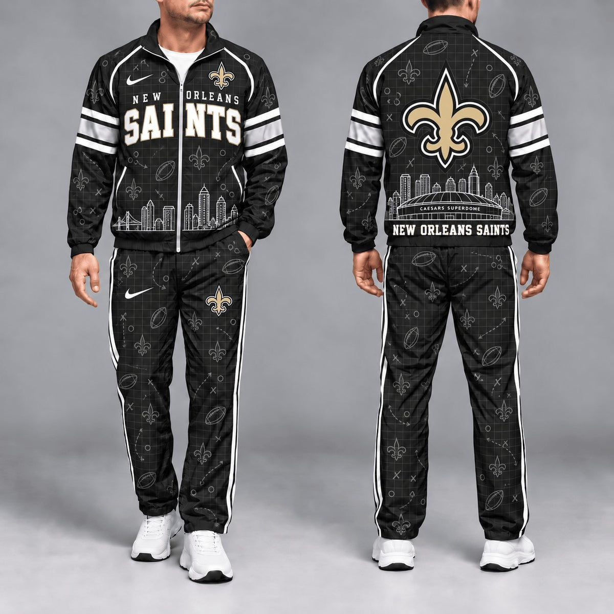SIGNATURE NFL X NO EXCLUSVIE Game Day Windbreaker Tracksuit Set For Men