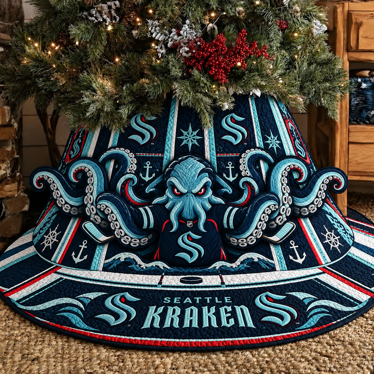 SK x NHL Premium Tree Skirt