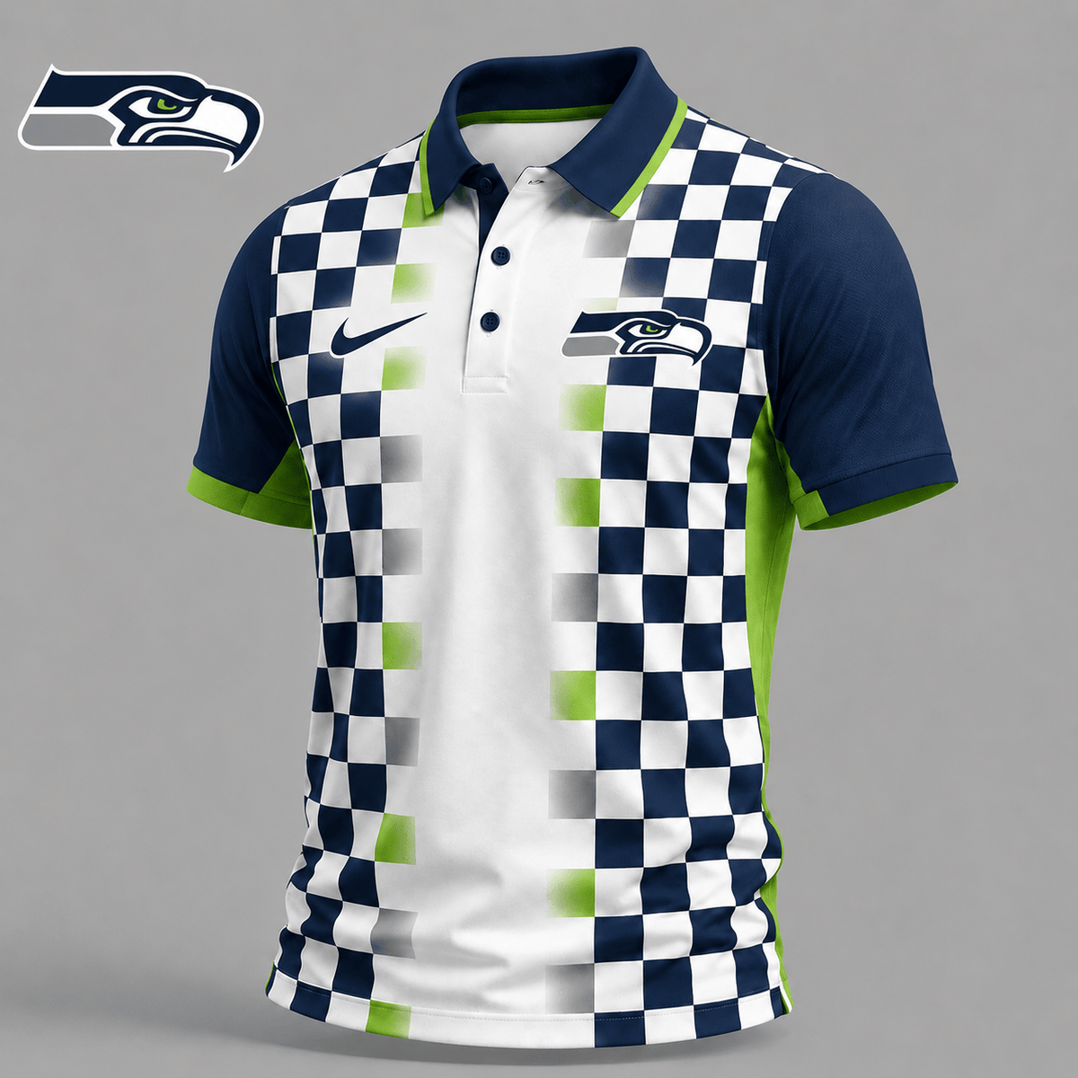 SS Premium NFL Checkered Fade Polo Shirt