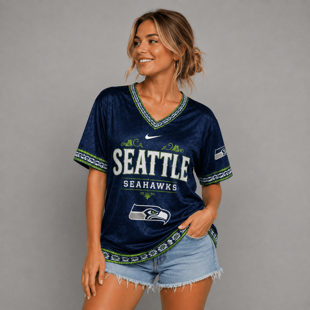 SS Premium NFL Classic Floral Satin Shirt