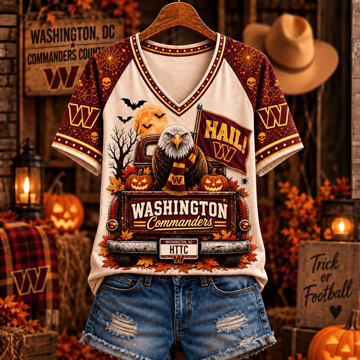 WC Premium Halloween V-Neck T Shirt Gift For Fan