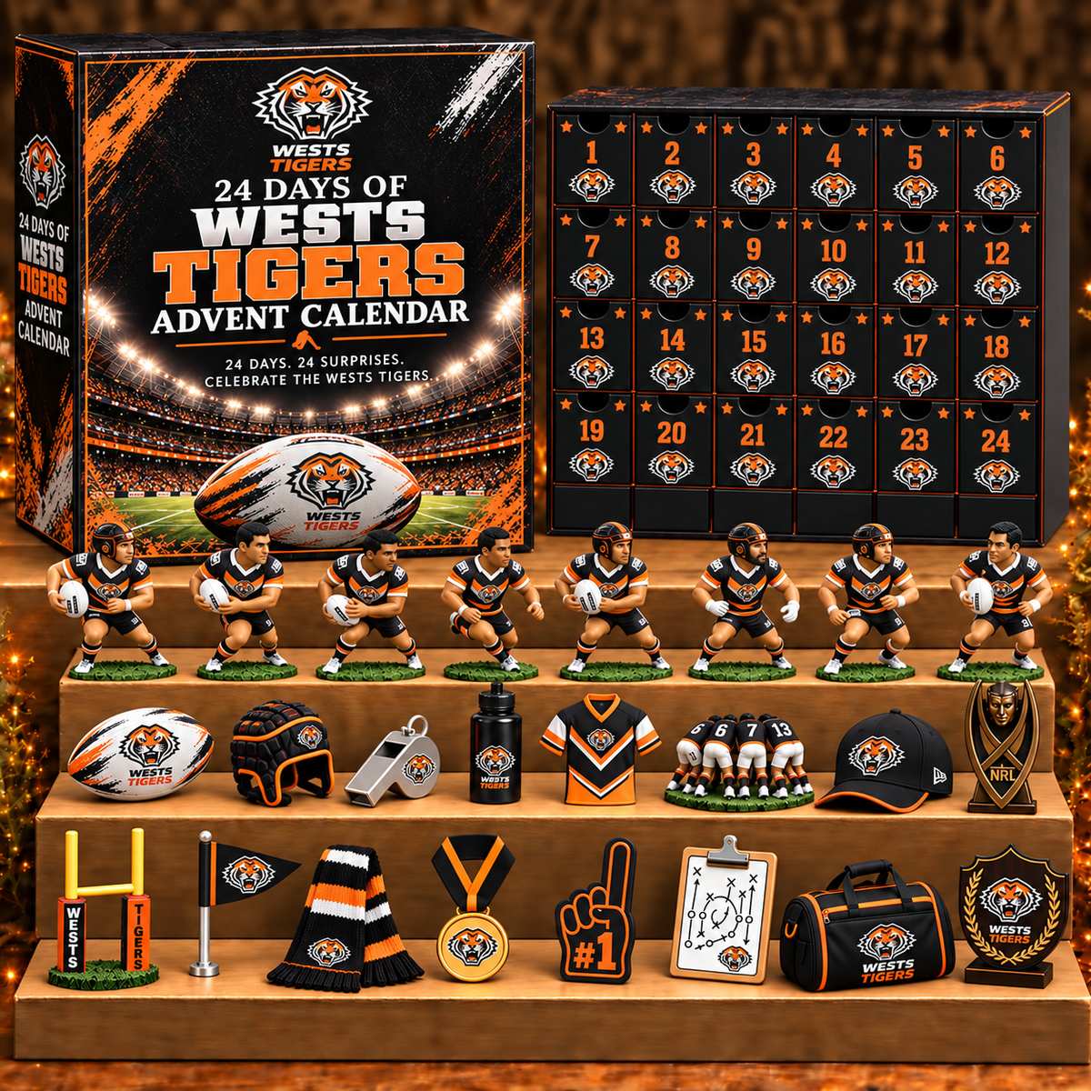 WT x NRL Personalized 24 Days Of Super Rugby Advent Calendar Blink Box