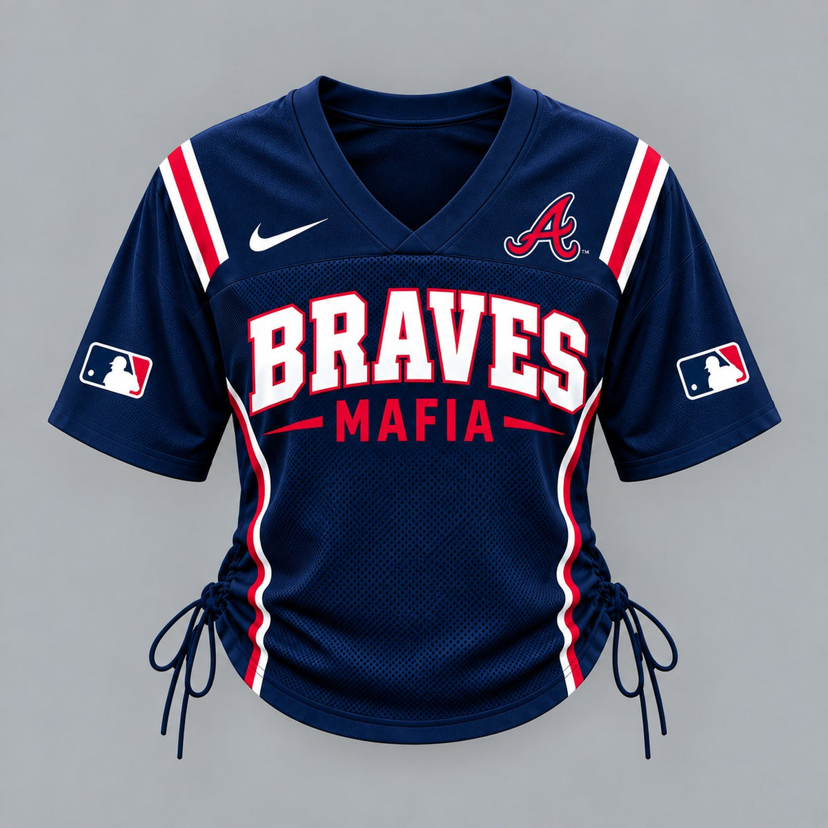 AB Premium MLB Game Day Women Lace-Up Jersey Shirt