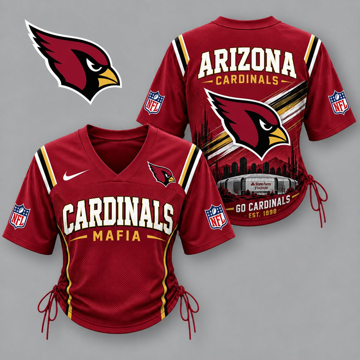 AC Premium NFL Game Day Women Lace-Up Jersey Shirt