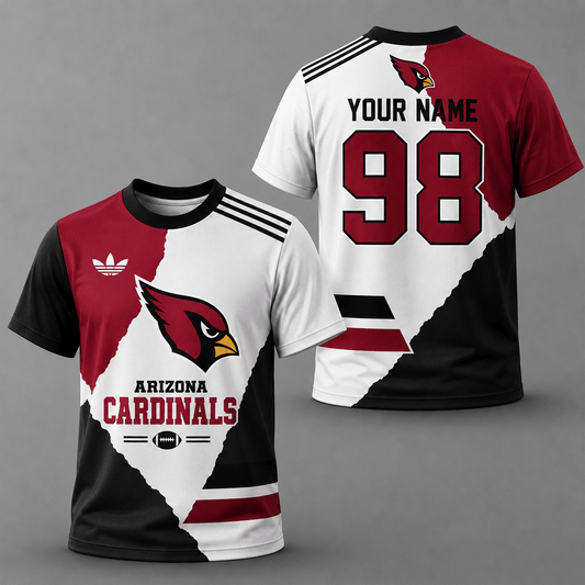 AC Premium Personalized Football Split Design Custom Name Number All Over Print T-Shirt