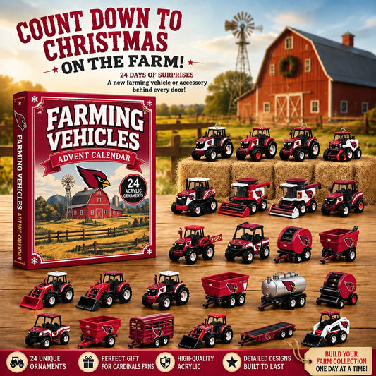 AC x NFL Personalized 24 Days Of Farming Vehicles Advent Calendar Blink Box