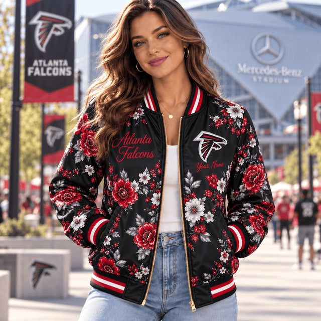 AF NFL Baseball Jacket Custom Name For Fan