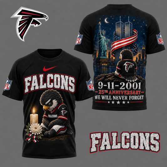 AF Premium NFL 9-11 25th Anniversary Never Forget Memorial 3D Shirt