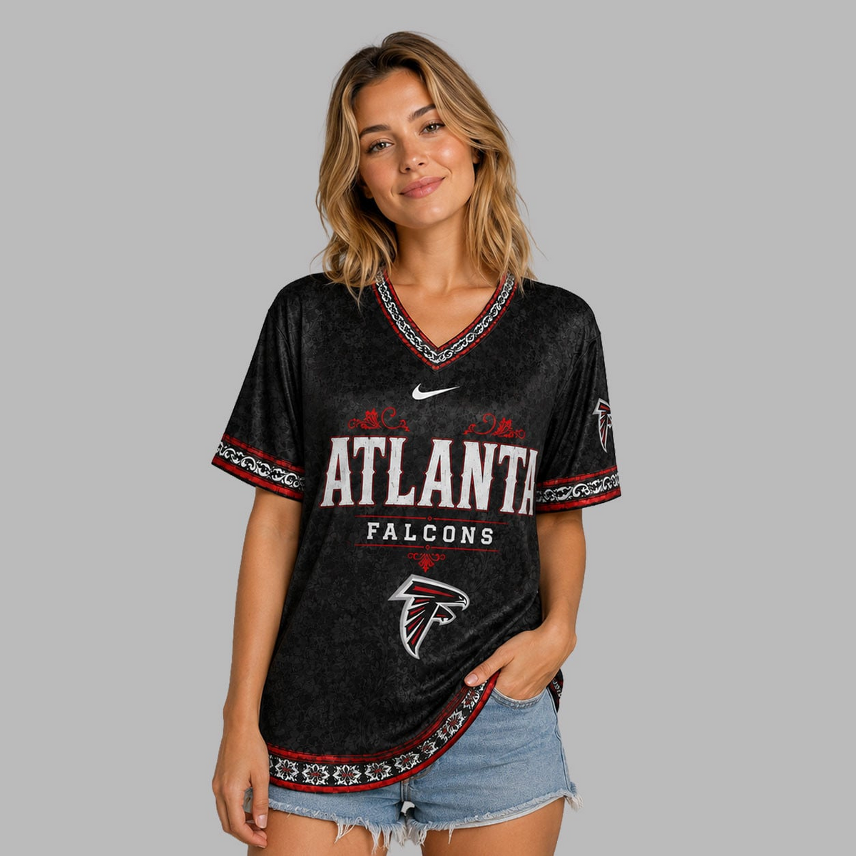 AF Premium NFL Classic Floral Satin Shirt