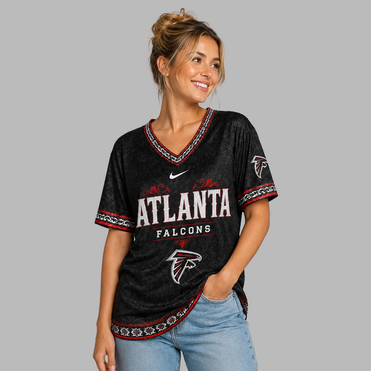 AF Premium NFL Classic Floral Satin Shirt