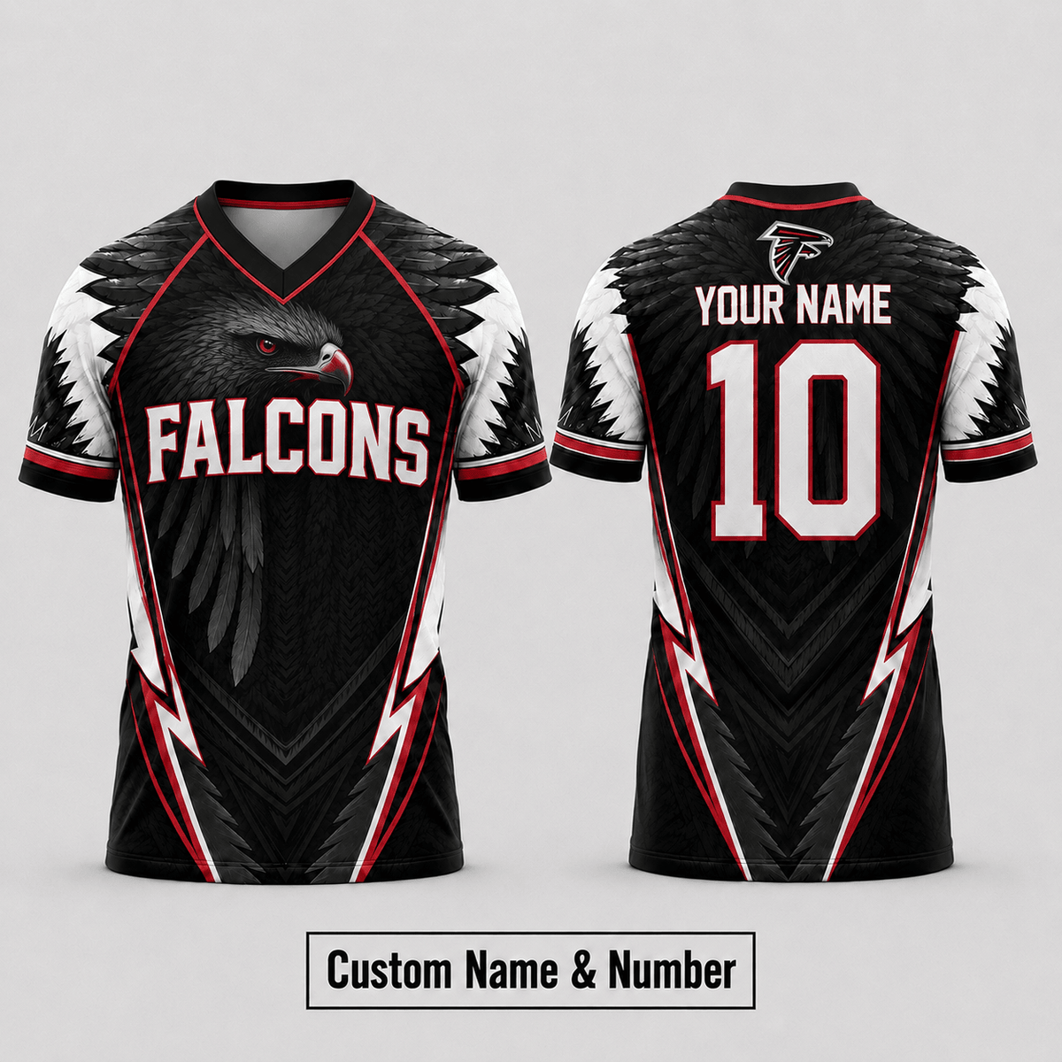 AF Premium NFL Custom Name And Number Jersey For Fierce Football Fans