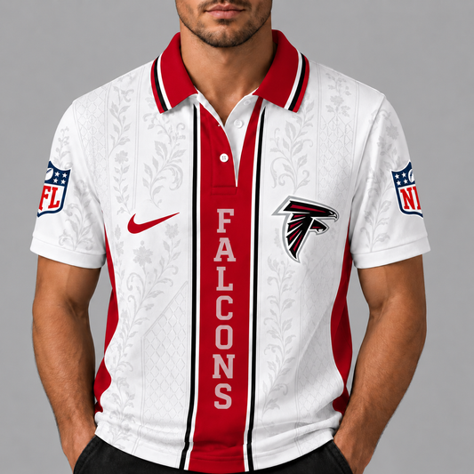 AF Premium NFL Floral Elegance Men‘s Polo Shirt