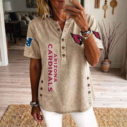 ARI x NFL Women’???s Denim Casual Tops DATND LBN 190526