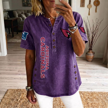 ARI x NFL Women’???s Denim Casual Tops DATND LBN 190526