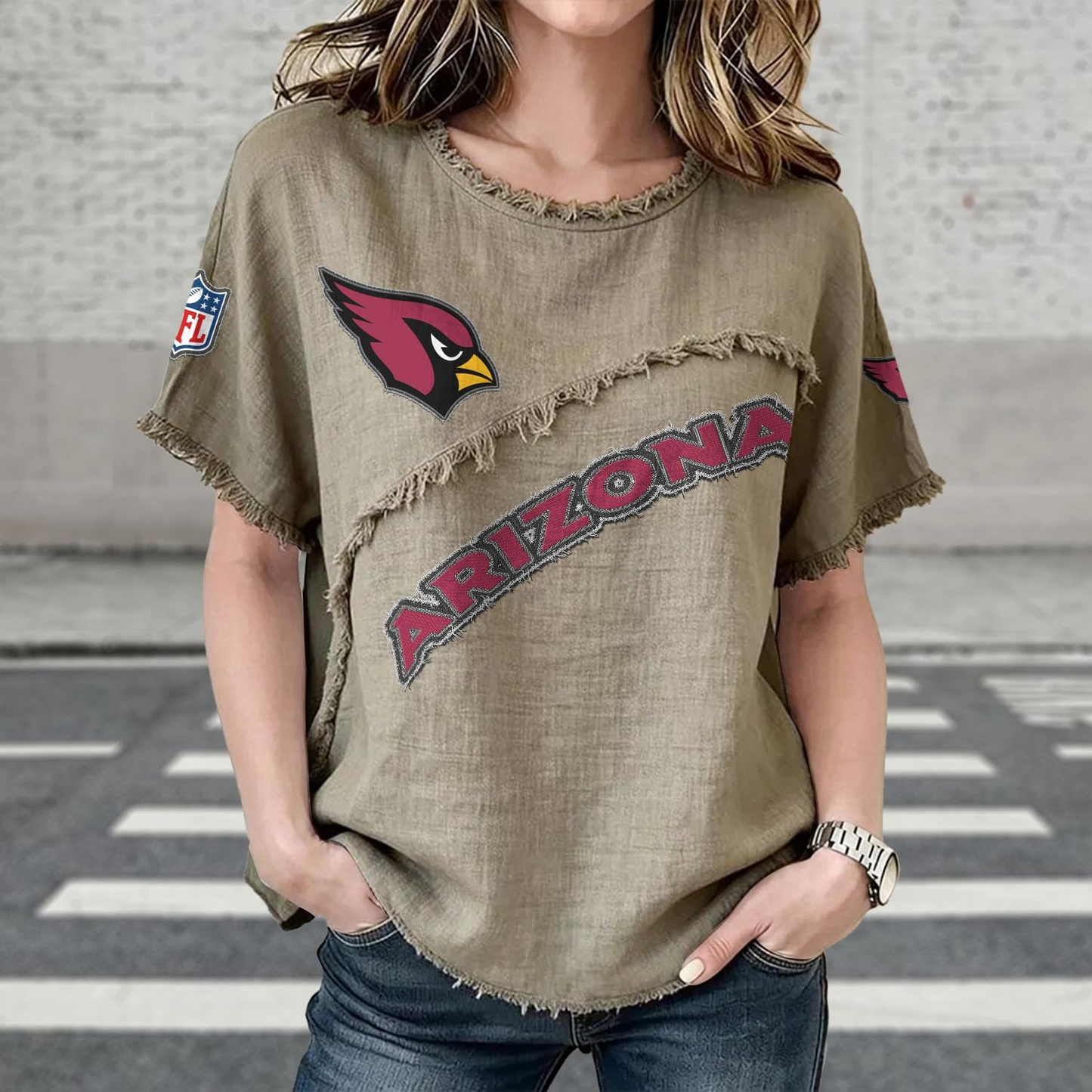 ARI x NFL Women’???s Vintage O-Neck 2905 DatND DVT