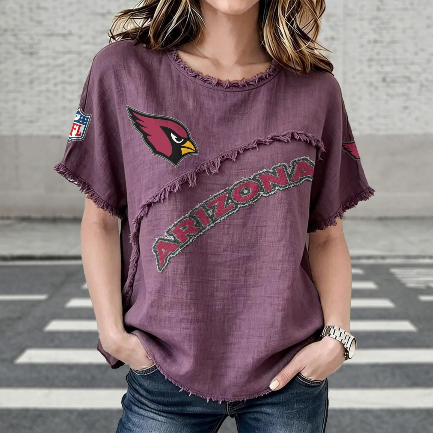 ARI x NFL Women’???s Vintage O-Neck 2905 DatND DVT