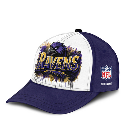 BAL x NFL Premium Custom Graffiti Team Cap