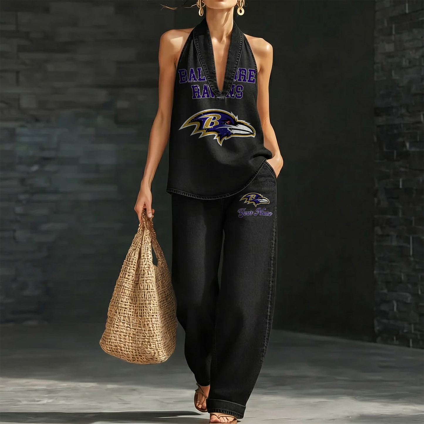 BAL x NFL Women's Vintage Washed Denim Suit DATND TANTD 030626