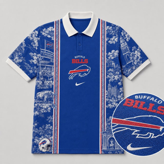 BB Premium NFL Heritage Cityscape Polo Shirt for Loyal Fans