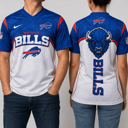 BB Premium NFL Power Graphic 3D V-neck Shirt