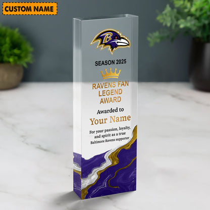 BR NFL Personalized Acrylic Award Plaque Funny Christmas Gift For Family