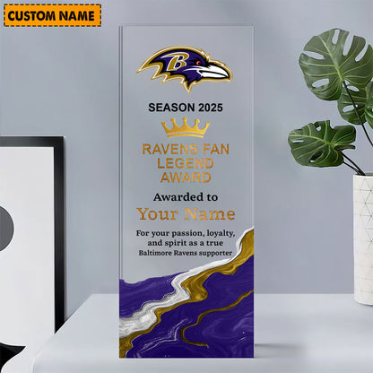 BR NFL Personalized Acrylic Award Plaque Funny Christmas Gift For Family