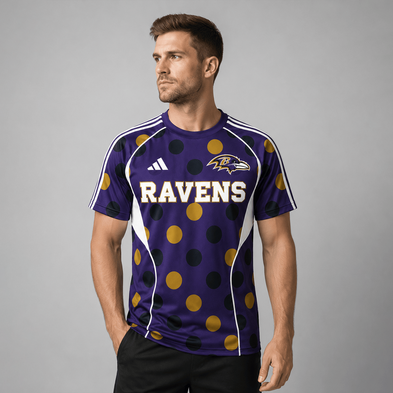 BR Premium NFL Game Day Polka Dot Sports Jersey Shirt