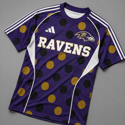 BR Premium NFL Game Day Polka Dot Sports Jersey Shirt