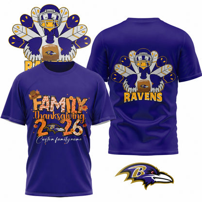 BR x NFL Thanksgiving 3D Shirt