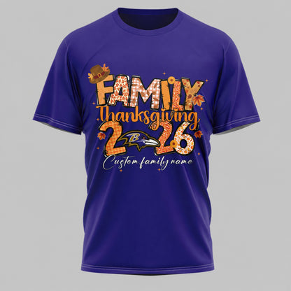 BR x NFL Thanksgiving 3D Shirt