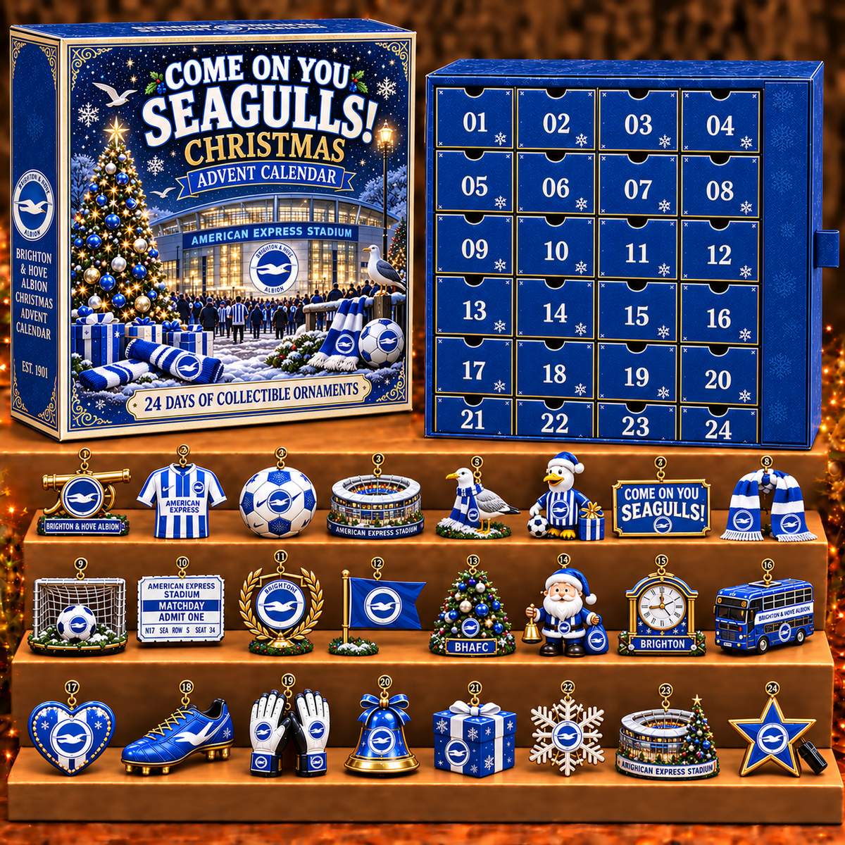 BRI x EPL Personalized 24 Days Of Football Advent Calendar Blink Box V2