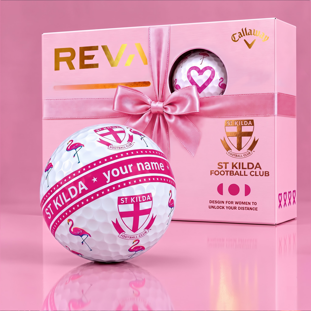 CALLAWAY REVA X PREMIUM AFL SK DELUXE PERSONALIZED GOLF BALL FOR WOMEN TOURNAMENT LIMITED EDITION V03