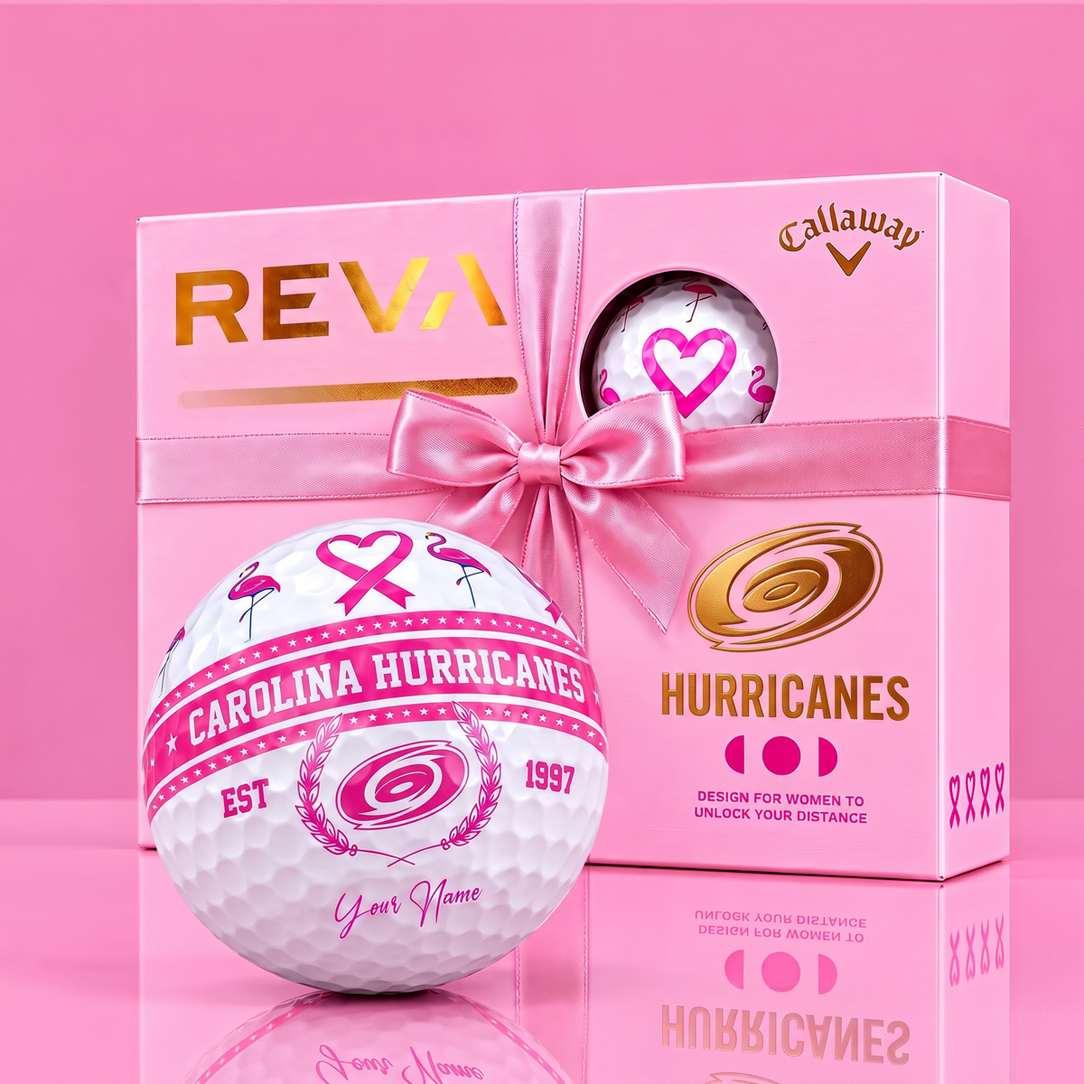CALLAWAY REVA X PREMIUM NHL CH DELUXE PERSONALIZED GOLF BALL FOR WOMEN TOURNAMENT LIMITED EDITION V2