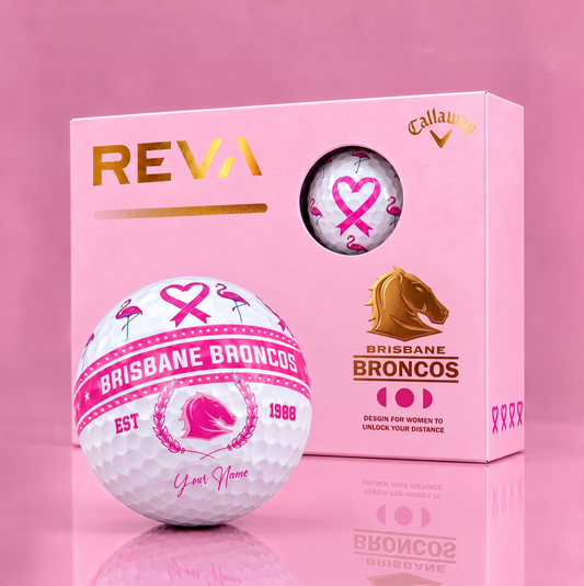CALLAWAY REVA X PREMIUM NRL BB DELUXE PERSONALIZED GOLF BALL FOR WOMEN TOURNAMENT LIMITED EDITION V2