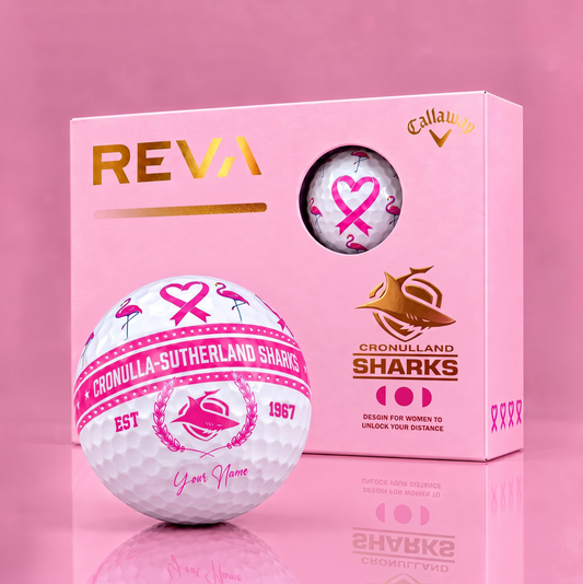 CALLAWAY REVA X PREMIUM NRL CSS DELUXE PERSONALIZED GOLF BALL FOR WOMEN TOURNAMENT LIMITED EDITION V2