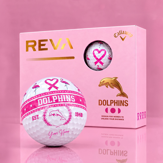 CALLAWAY REVA X PREMIUM NRL DOL DELUXE PERSONALIZED GOLF BALL FOR WOMEN TOURNAMENT LIMITED EDITION V2
