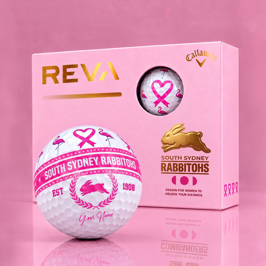 CALLAWAY REVA X PREMIUM NRL SSR DELUXE PERSONALIZED GOLF BALL FOR WOMEN TOURNAMENT LIMITED EDITION V2