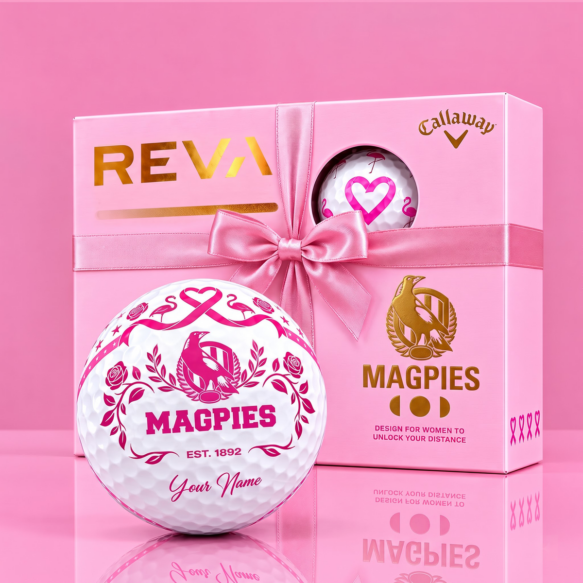 CALLAWAY REVA X SIGNATURE AFL COL LUXURY PERSONALIZED GOLF BALL FOR WOMEN TOURNAMENT LIMITED EDITION V3 NDT VHM 021026